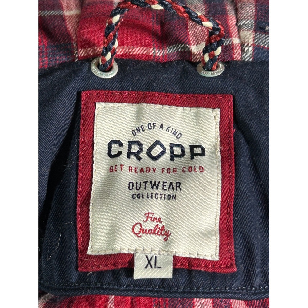 CROPP Navy Blue Fur‎ Hood Parka Jacket Women's XL Get Ready For Cold Outwear - Picture 8 of 16